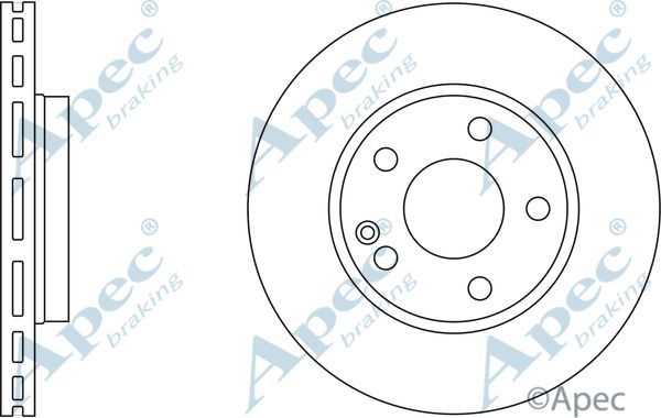 APEC BRAKING Тормозной диск DSK2258